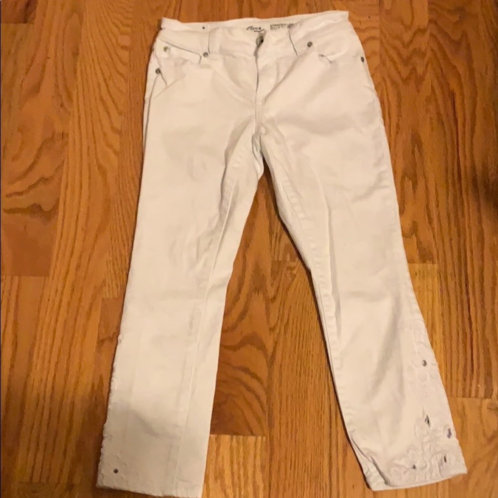 Inc Denim Straight Leg Crop Jeans